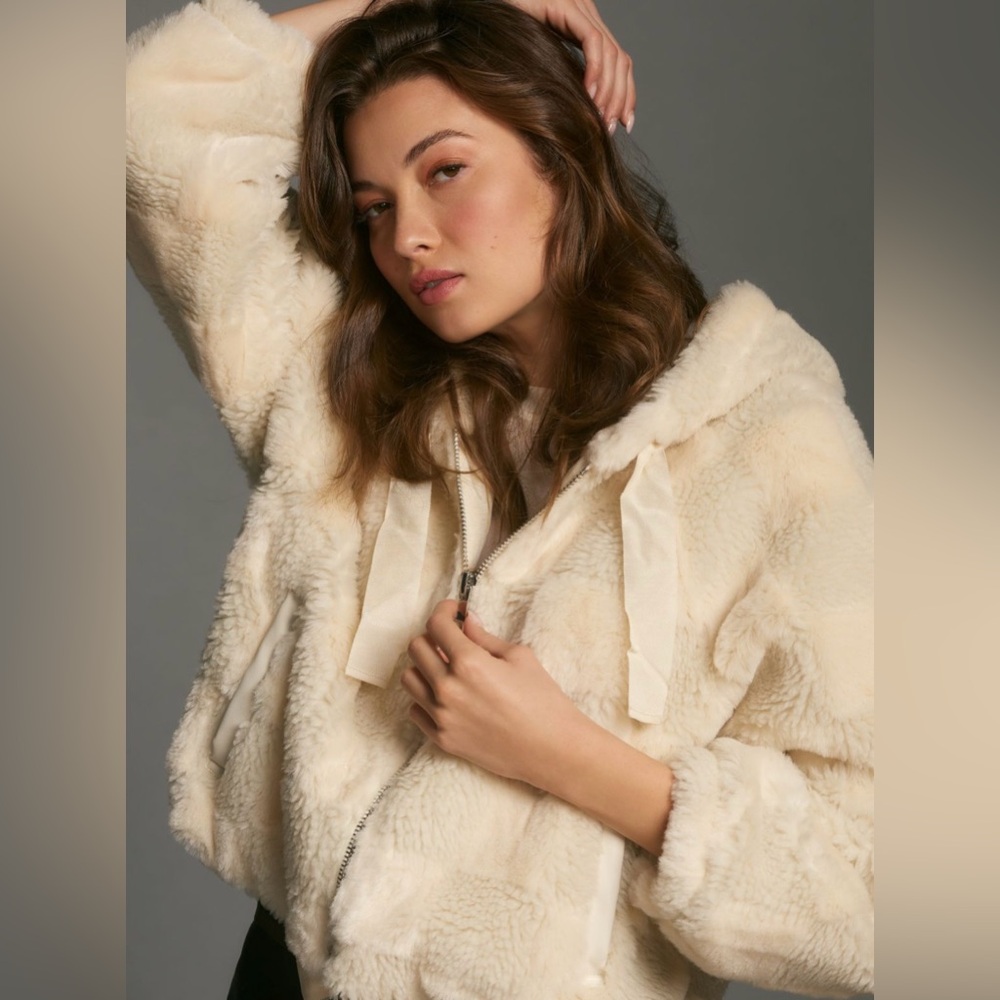 Faux Fur Hoodie Jacket - Picture 4 of 4